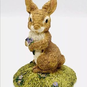 Easter Bunny in the Garden Figurine 5” tall